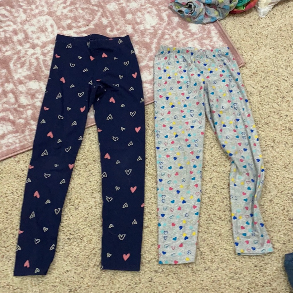 heart legging two pack, size M